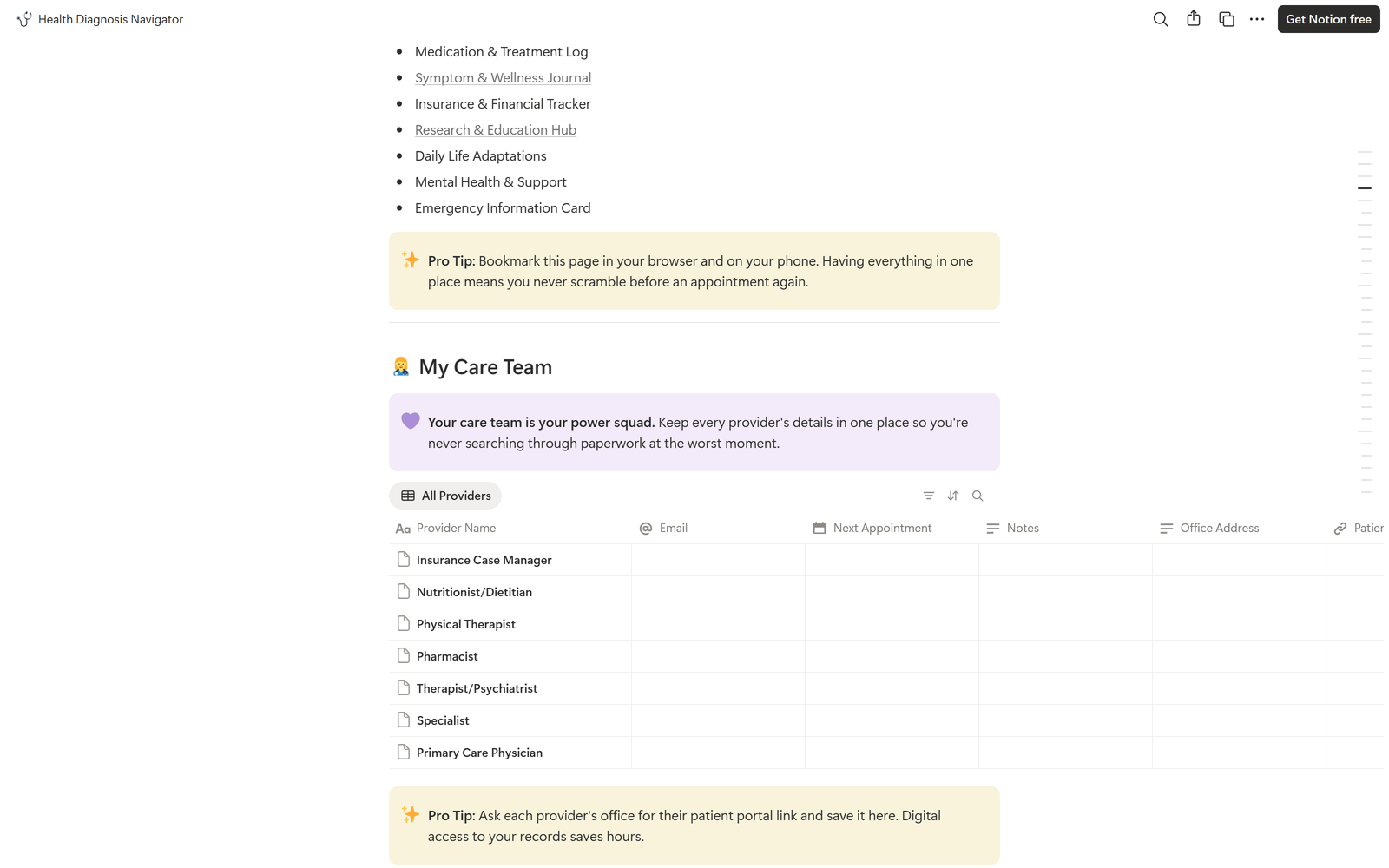 Health Diagnosis Navigator, detail 1